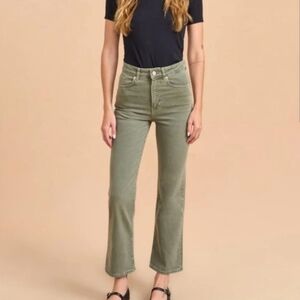 La Linge Meredith Jeans Sage Green Denim